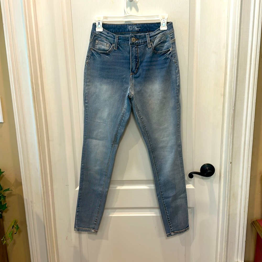 High rise skinny stretch jeans